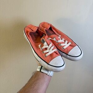 Converse Chuck Taylor All Star Shoreline Coral Orange Slip On Sneakers 558584F